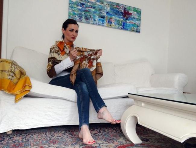 Lady Victoria Valente Porno Video: Spritze ab in mein Seidentuch